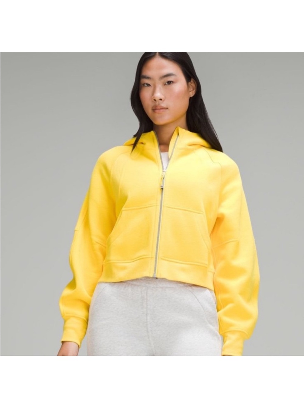 Lululemon Scuba Oversized Full-Zip Hoodie  Utility Yellow M/L
